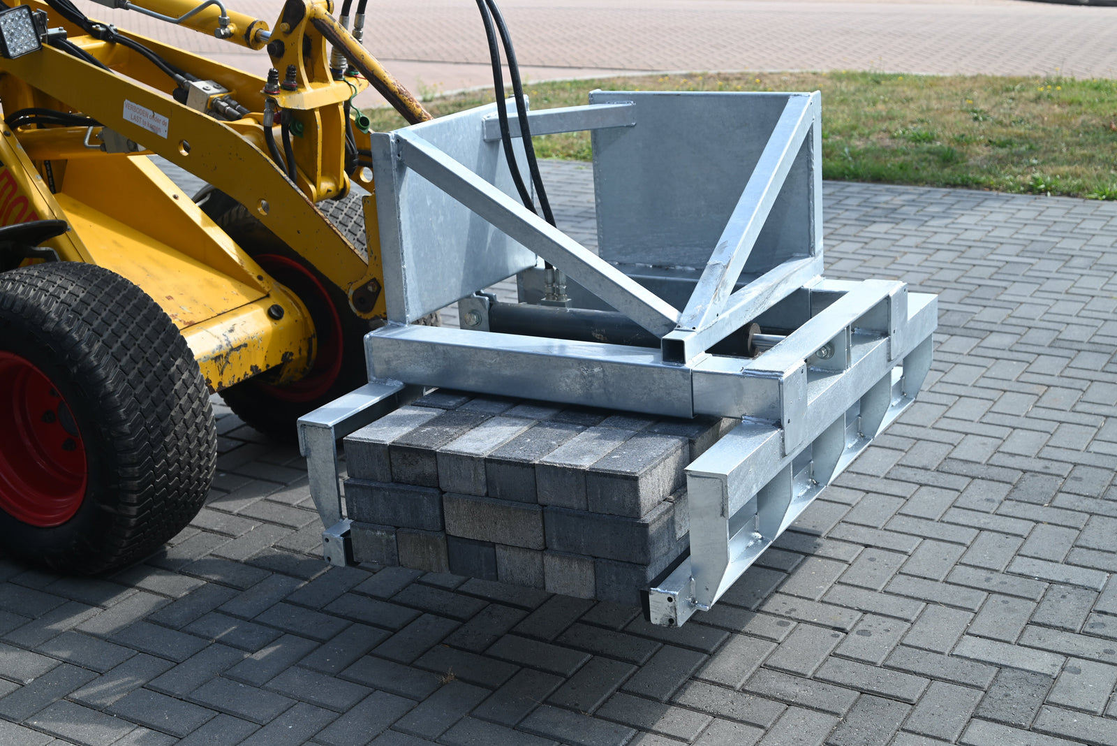 Stenenklem voor mini-shovel en kniklader